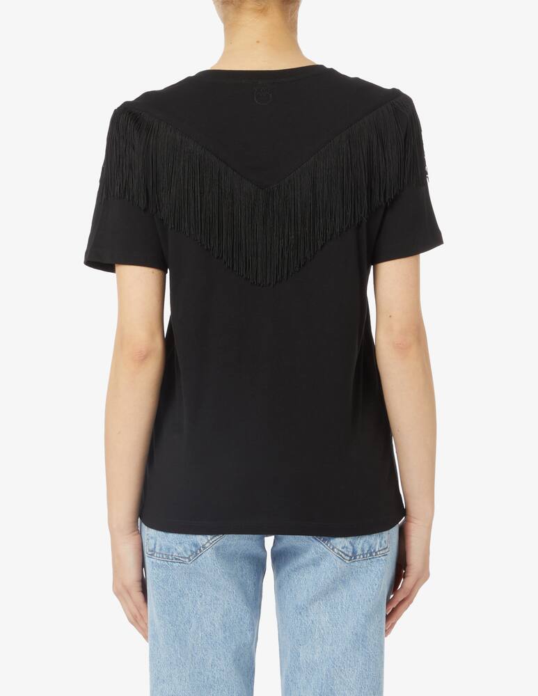 rinascente Pinko T-shirt jersey con frange Under world
