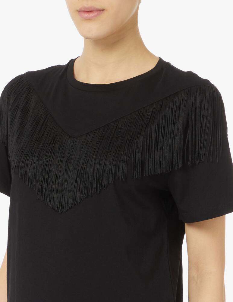 rinascente Pinko T-shirt jersey con frange Under world