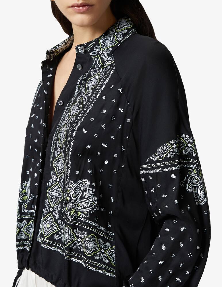 rinascente Pinko Clocks twill bandana shirt