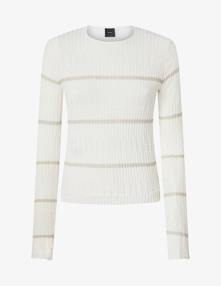rinascente Pinko Maglione traforato in misto cotone seta