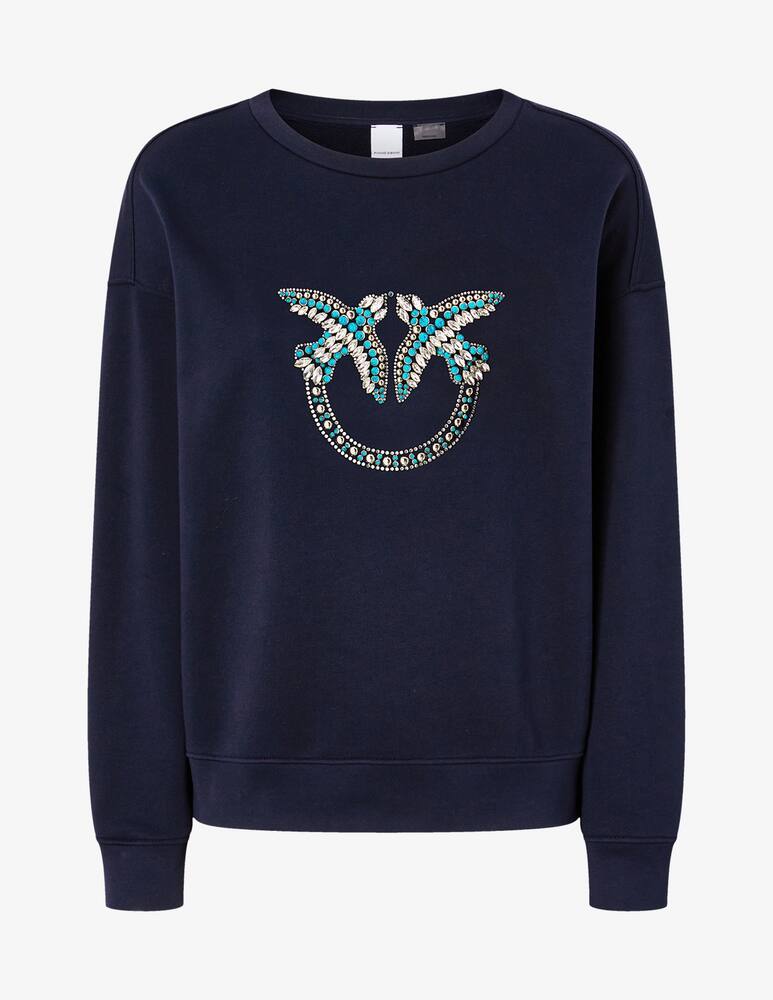 rinascente Pinko Felpa logo Birds ricamato