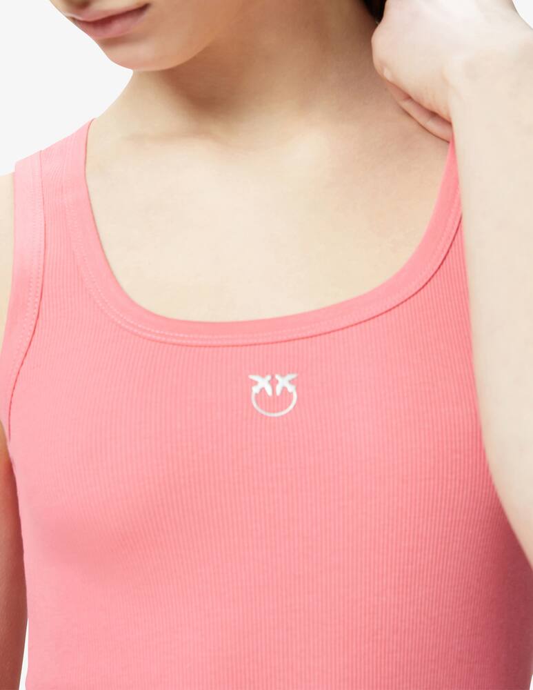 rinascente Pinko Canottiera cotone con logo