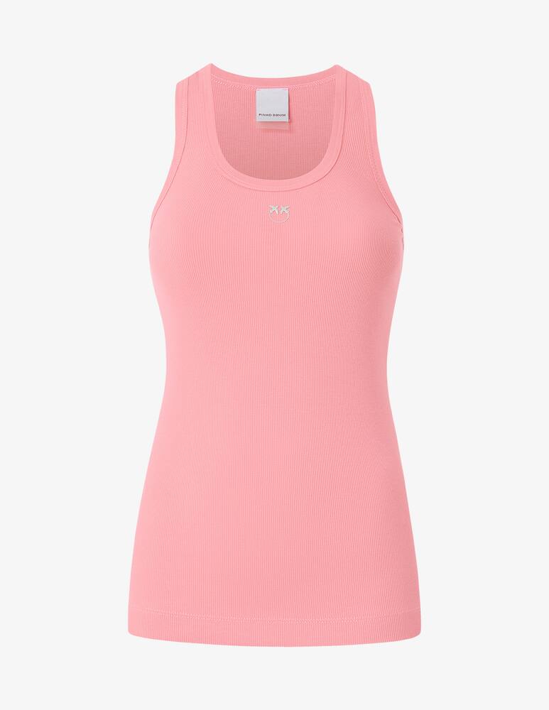 rinascente Pinko Canottiera cotone con logo
