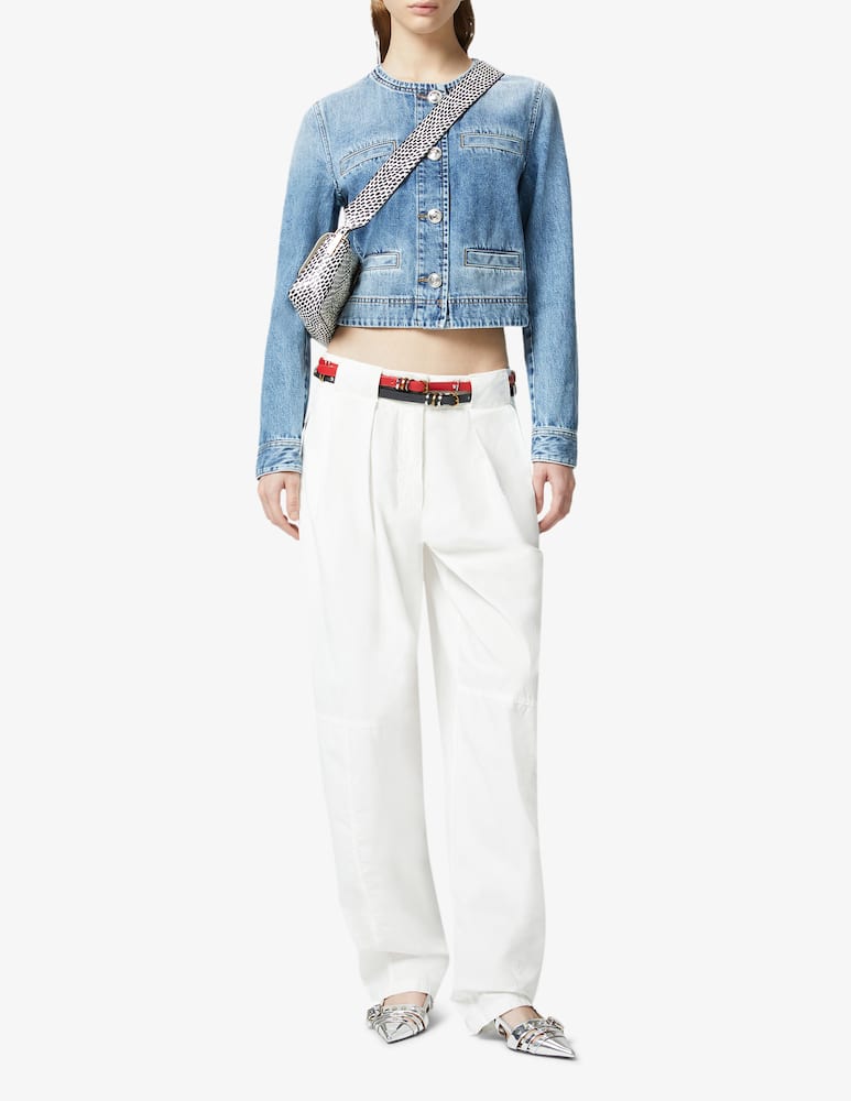 rinascente Pinko Denim cropped jacket