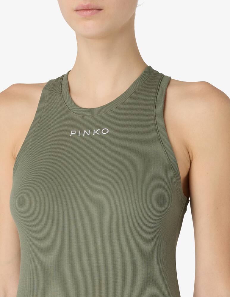 rinascente Pinko Canottiera in cotone costina