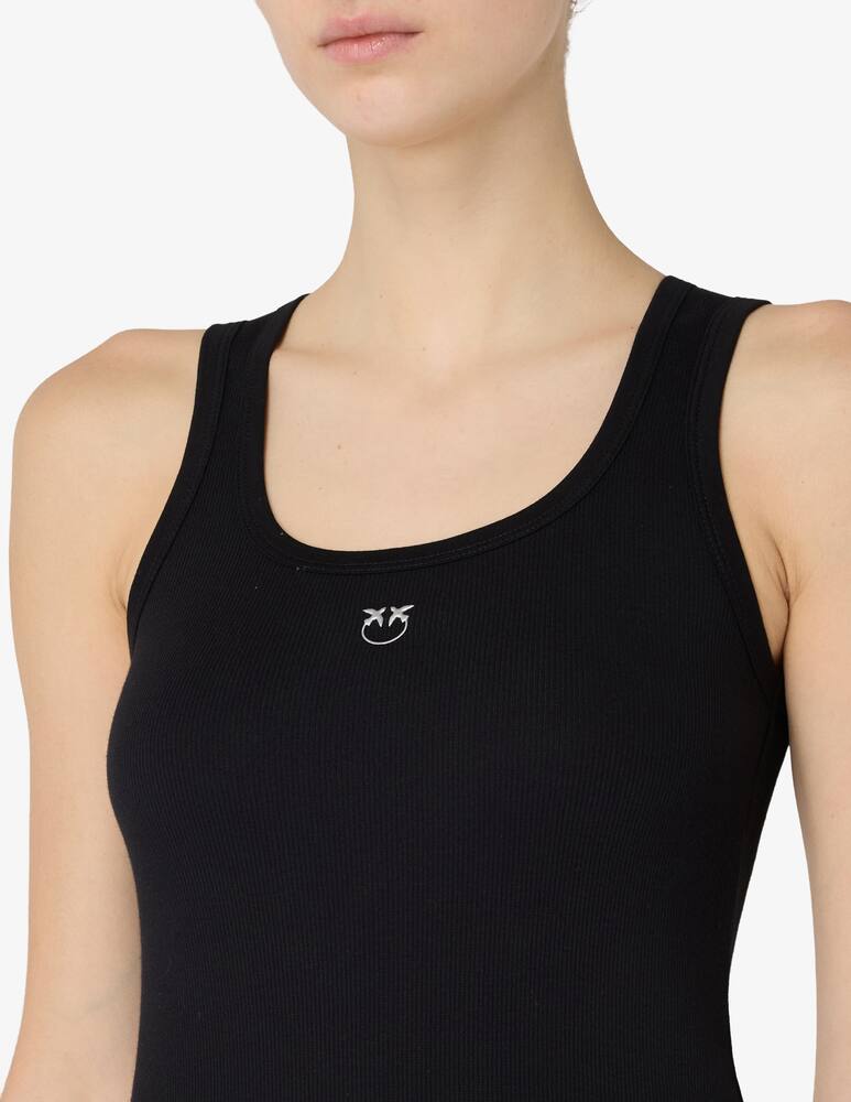 rinascente Pinko Canottiera cotone con logo