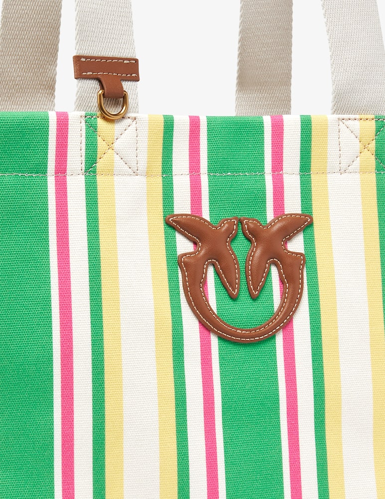 Pinko Borsa shopper a righe tessuto - immagine 5 Pinko Borsa shopper a righe tessuto - immagine 5