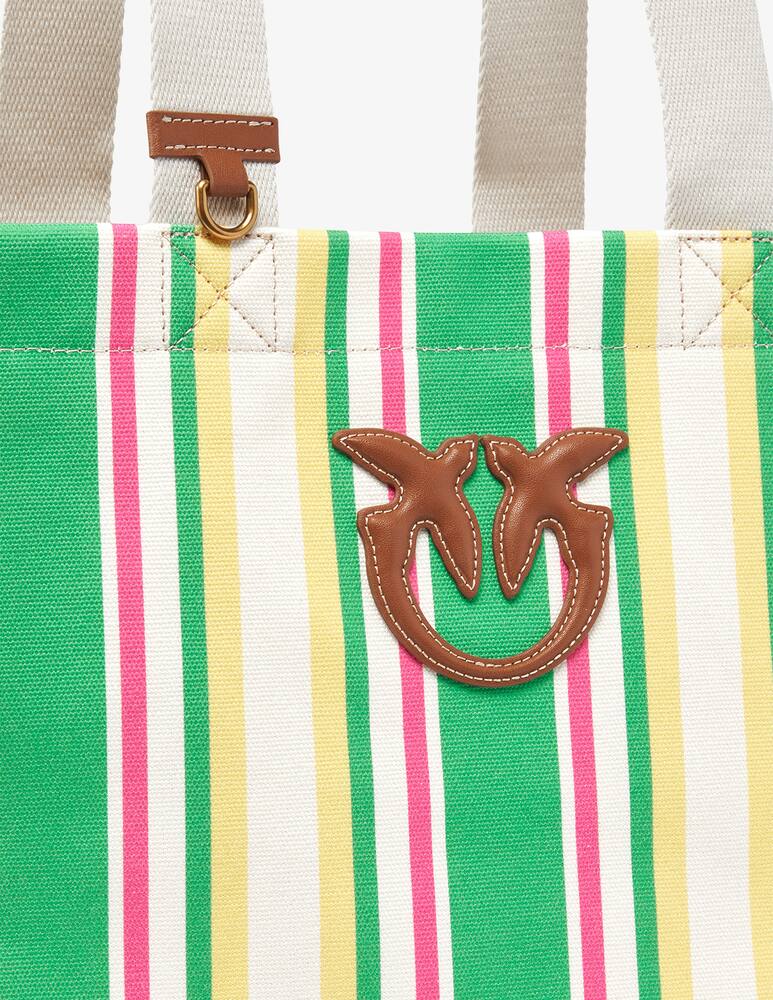 rinascente Pinko Borsa shopper a righe tessuto