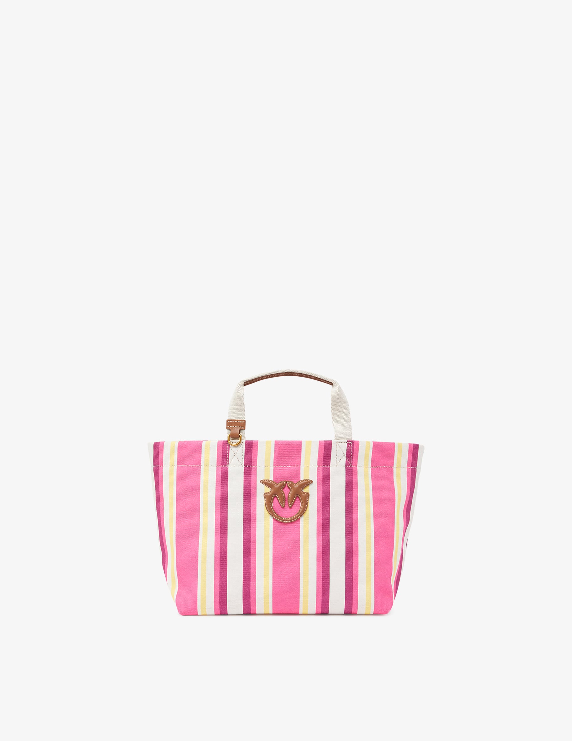 トートバッグ PINKO Maxi stripes shopping bag Multicolor トートバッグ PINKO Maxi stripes shopping bag Multicolor