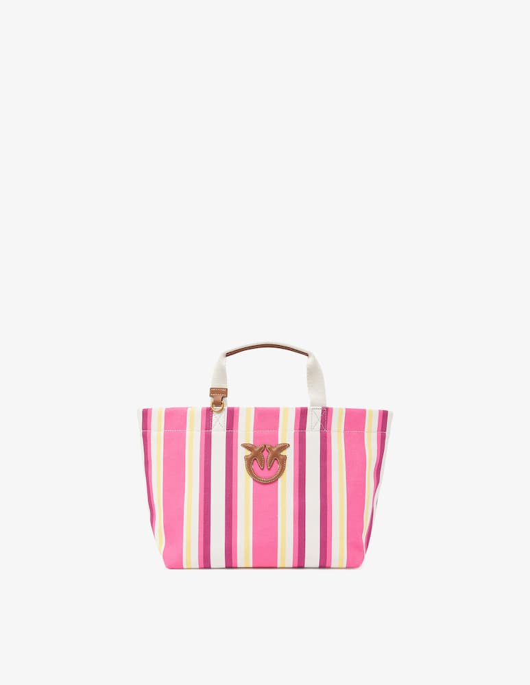 rinascente Pinko Striped shopping bag