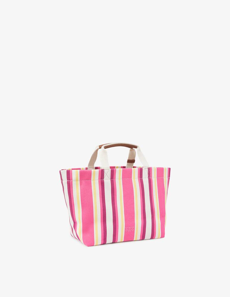 rinascente Pinko Striped shopping bag
