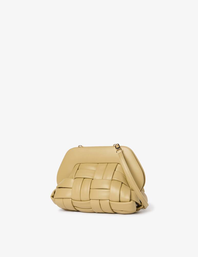 rinascente THEMOIRè Tia weaved clutch with shoulder strap