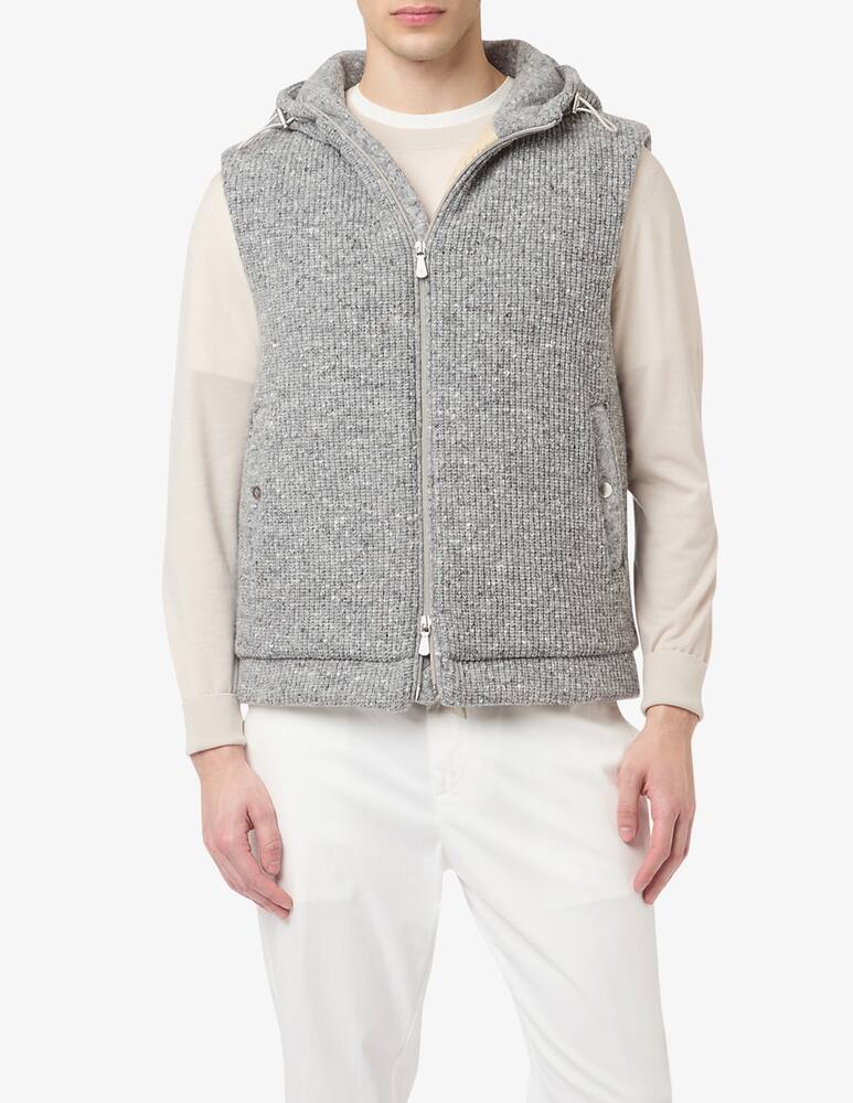 rinascente Eleventy Knitted hooded gilet