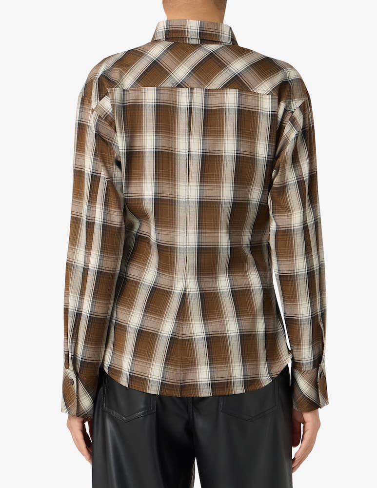 Marella Checked wrap blouse - picture 3 Marella Checked wrap blouse - picture 3