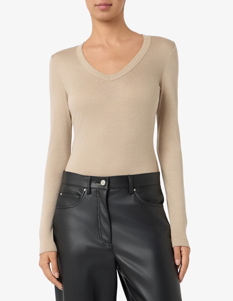 Marella T-shirt con scollo a V - immagine 1 Marella T-shirt con scollo a V - immagine 1