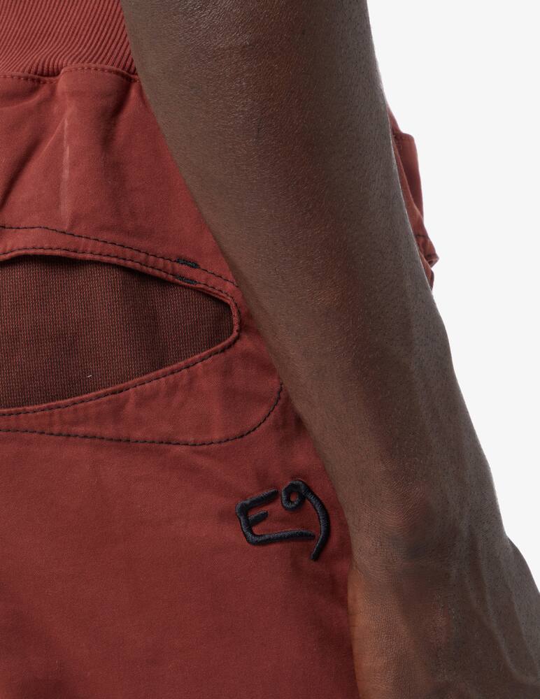 rinascente E9 Pantalone rondo slim in cotone - Rosso