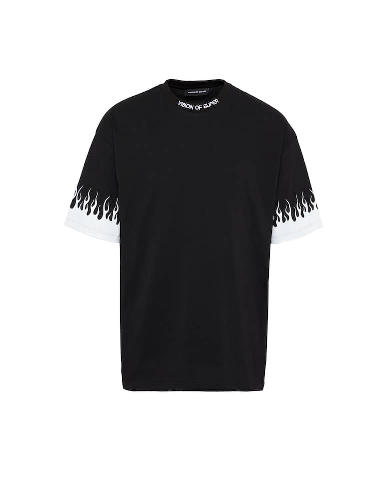 rinascente Vision of Super Maglietta flames reflective