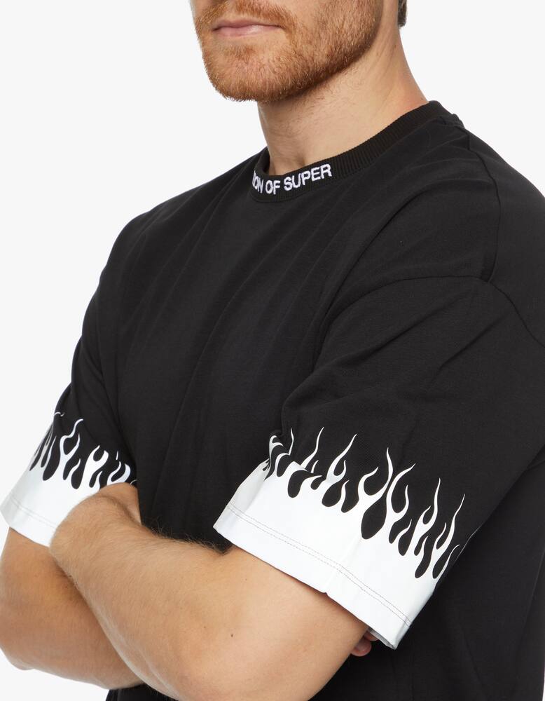 rinascente Vision of Super Maglietta flames reflective