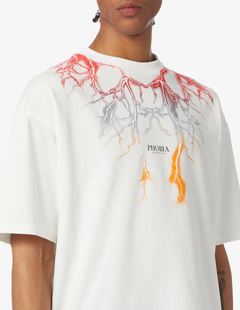 rinascente Phobia Multicolor lightning t-shirt 