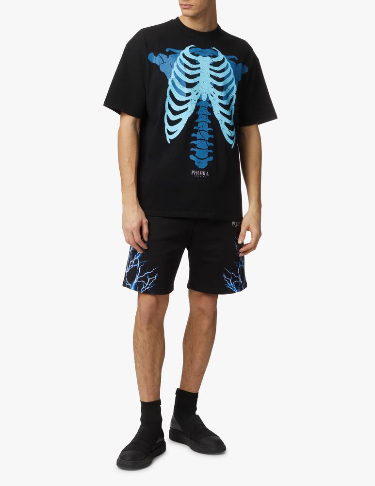 rinascente Phobia Light blue bones t-shirt - black