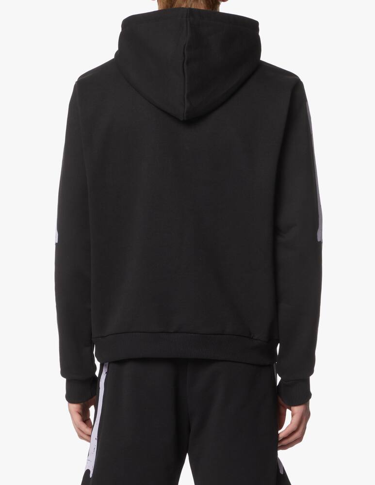 rinascente Phobia Light blue bones hoodie - black