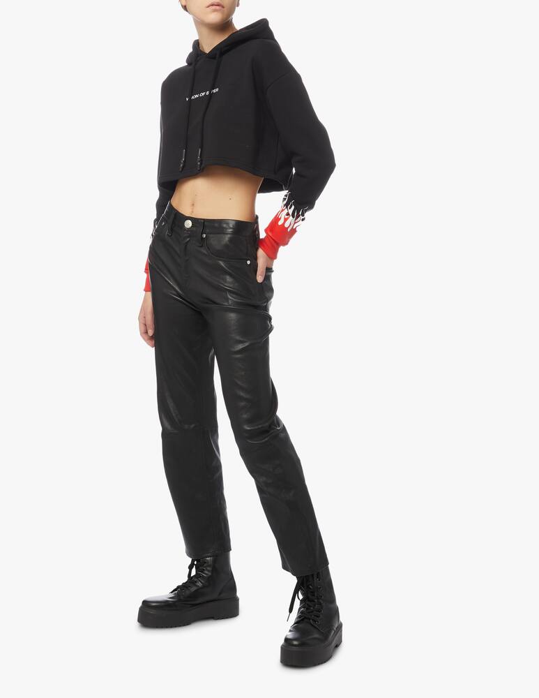 rinascente Vision of Super Cropped cotton hoodie