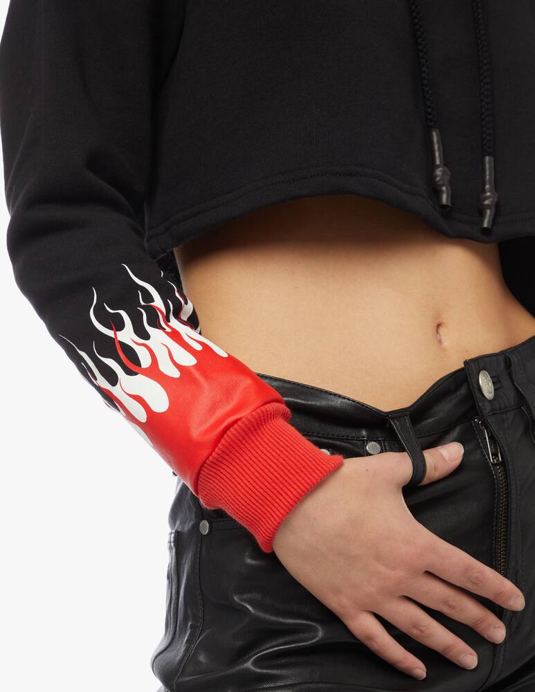 rinascente Vision of Super Cropped cotton hoodie