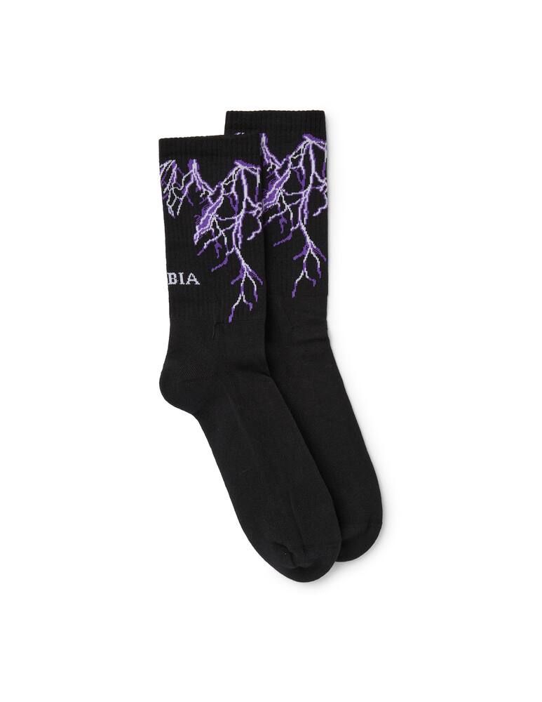 rinascente Phobia Calzino con fulmine viola - nero