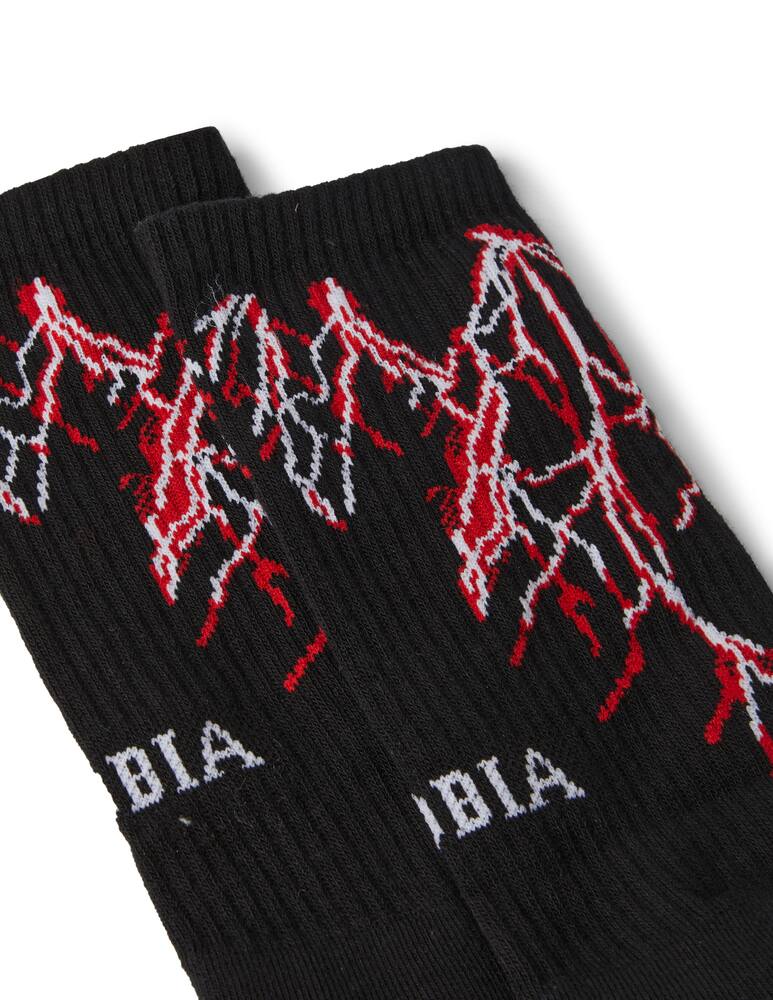 rinascente Phobia Socks red lightning - black