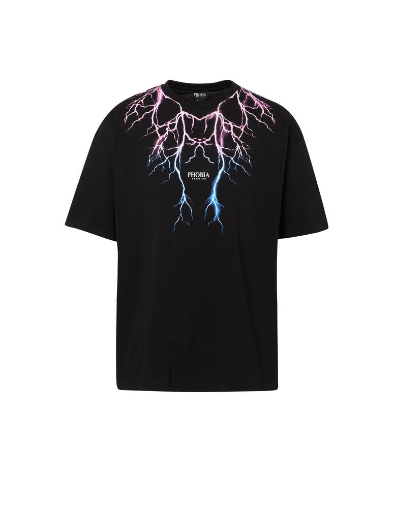 Phobia T-shirt con fulmine - immagine 1 Phobia T-shirt con fulmine - immagine 1