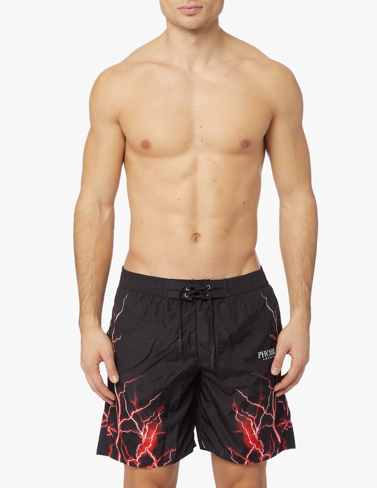 Phobia Flash red lightning swimshorts - black - picture 2 Phobia Flash red lightning swimshorts - black - picture 2