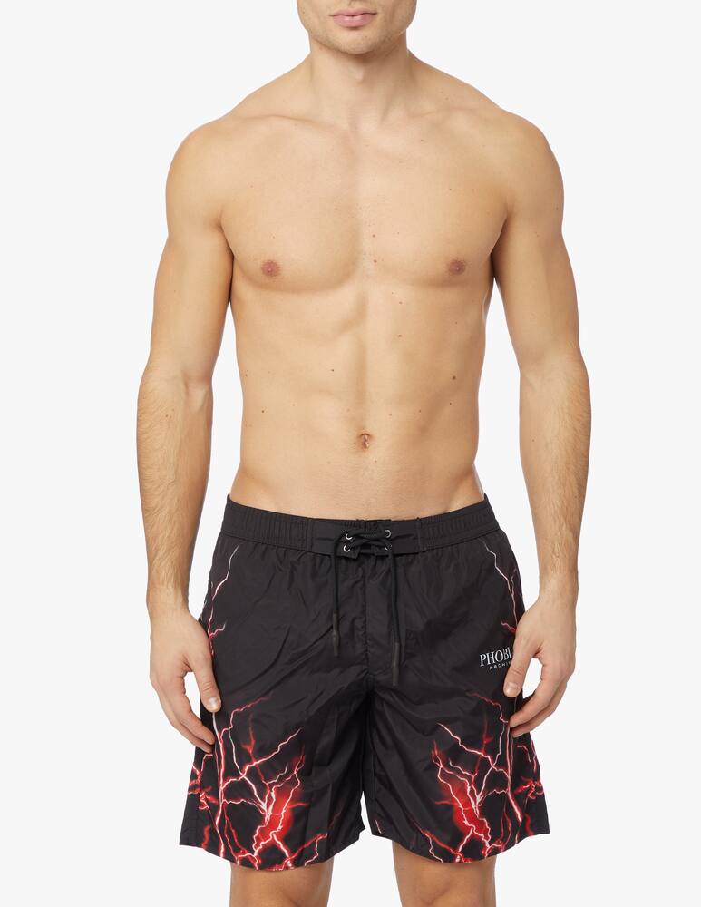 rinascente Phobia Costume flash rosso lightning - nero