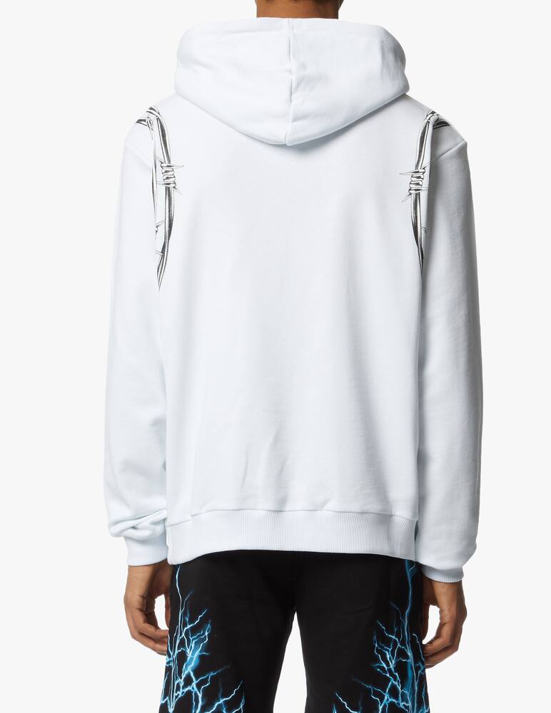 rinascente Phobia Hoodie with barbed whire 