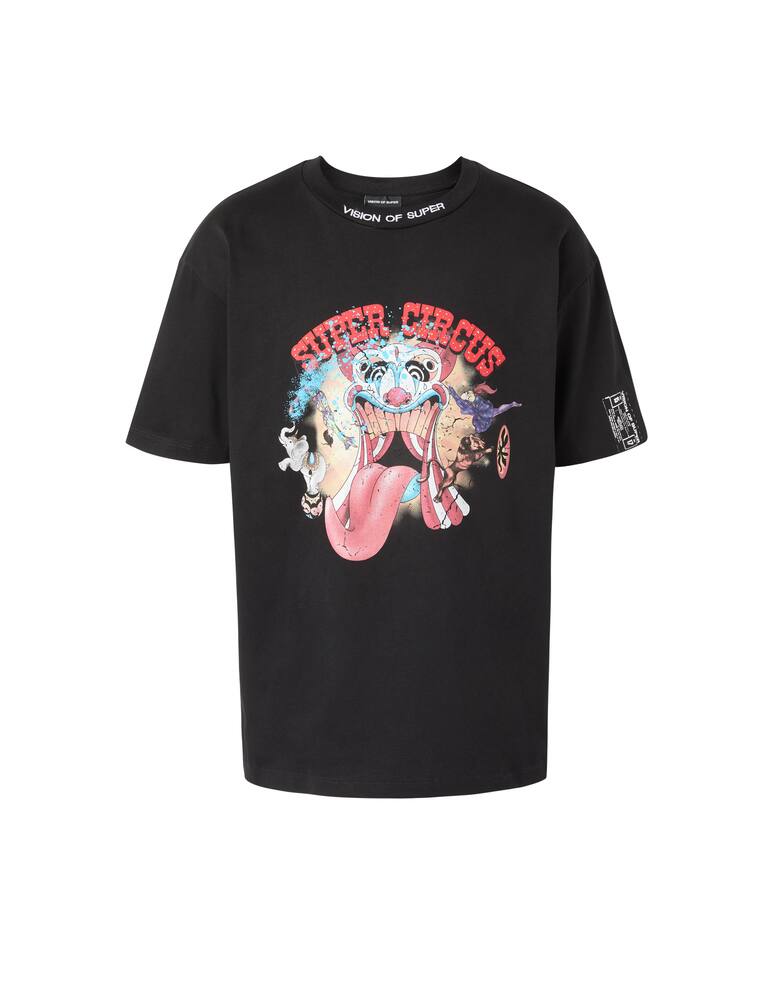 rinascente Vision of Super Maglietta manica corta circus print - nero