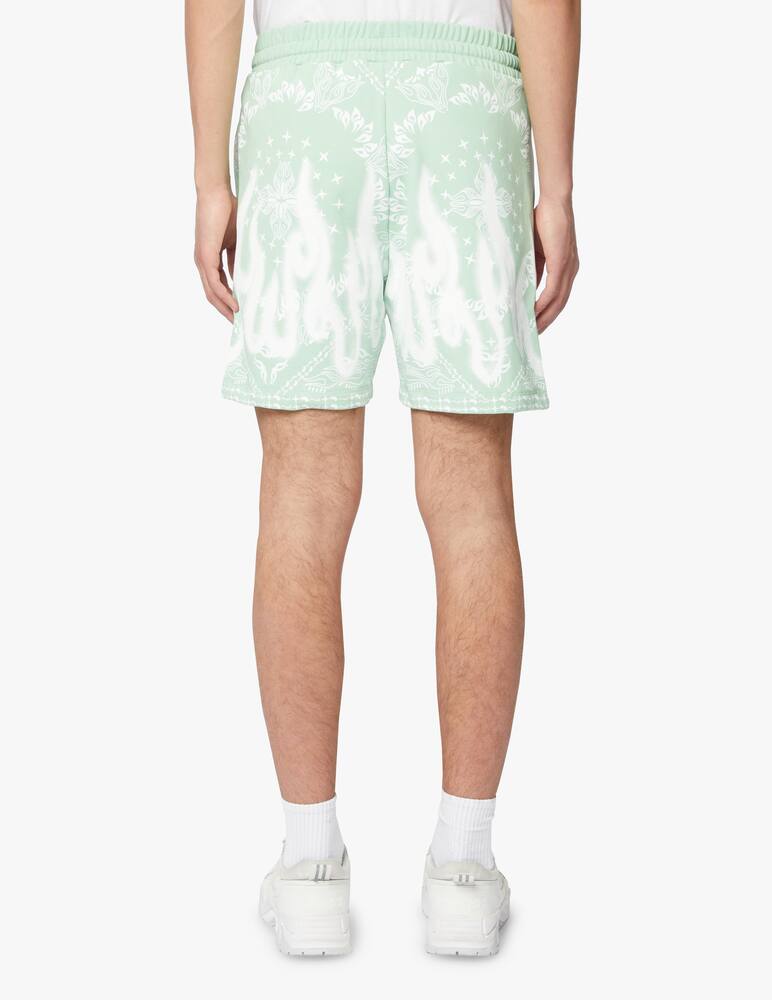 rinascente Vision of Super Pantaloncini bandana flames green - verde