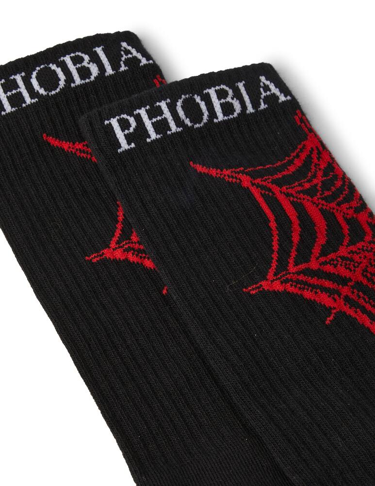 rinascente Phobia Calzini ragnatela rossa - nero
