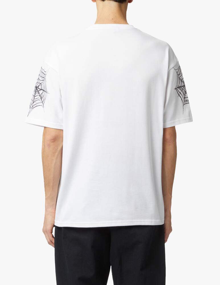 rinascente Phobia Black spider web t-shirt - white