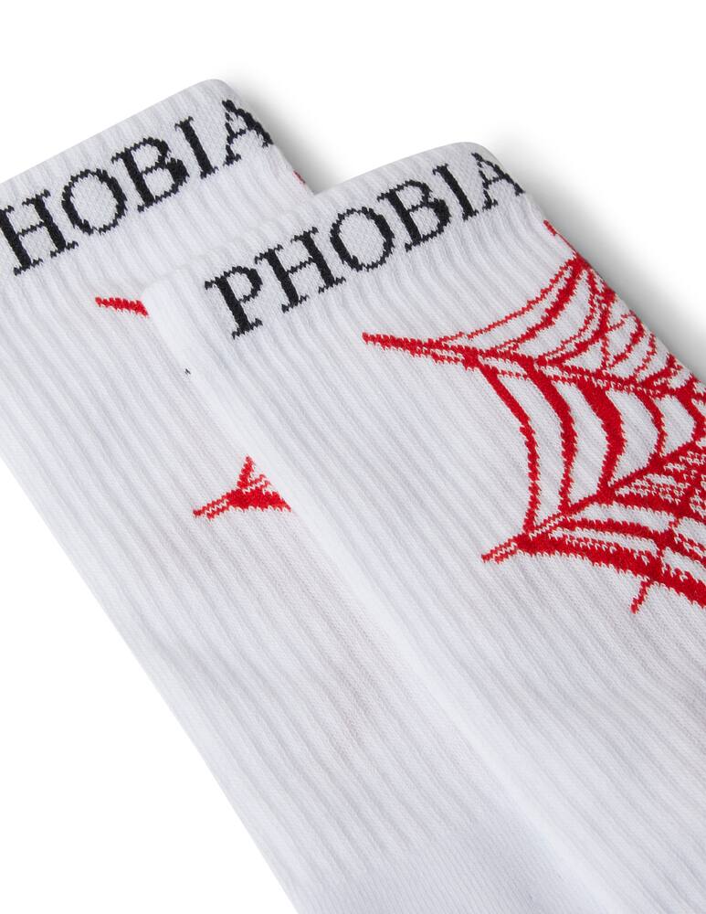 rinascente Phobia Calzini ragnatela rossa - bianco