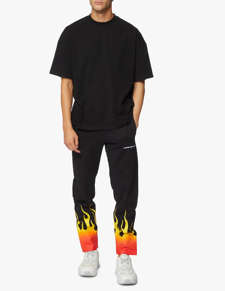 rinascente Vision of Super Pantaloni tuta con fiamme sfume