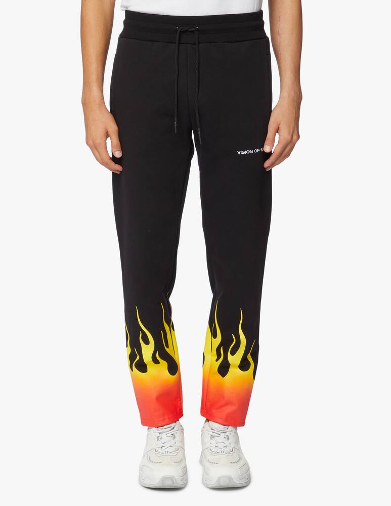 rinascente Vision of Super Pantaloni tuta con fiamme sfume