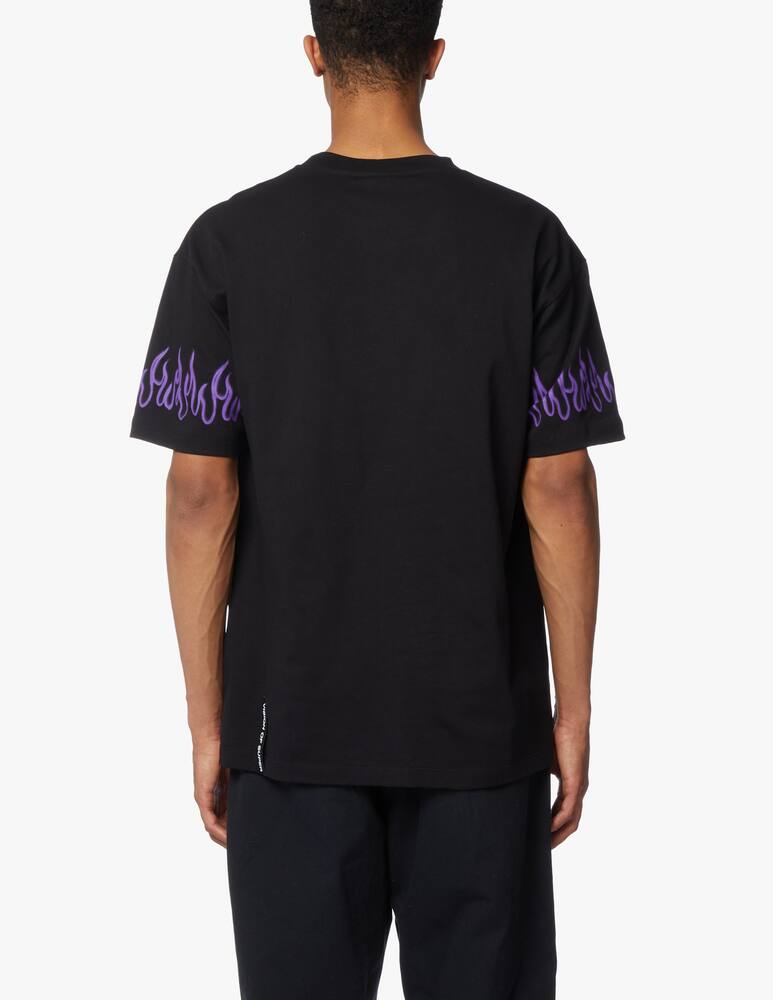 rinascente Vision of Super T-shirt sleeve flames - black