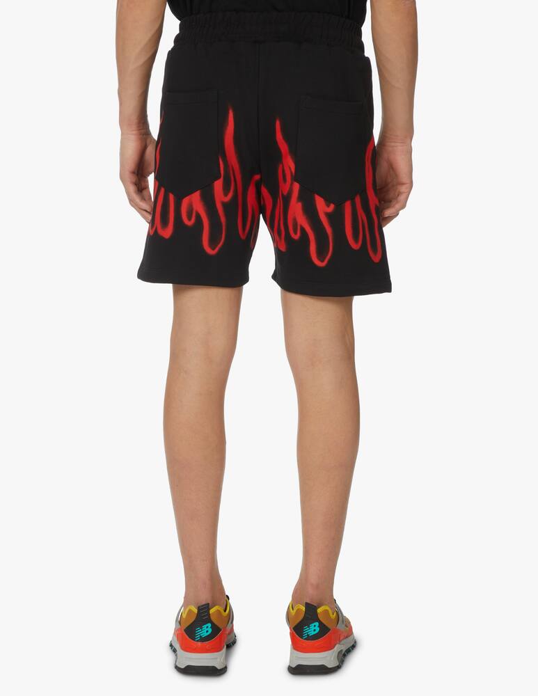 rinascente Vision of Super Sweatshorts flames - black
