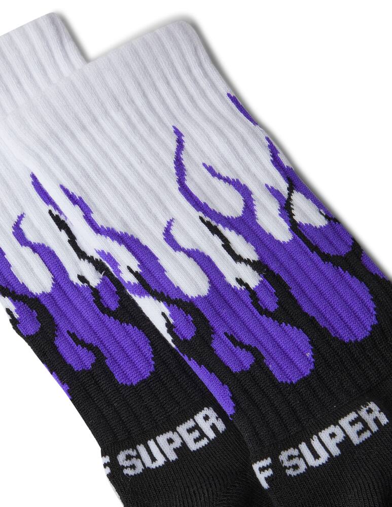 rinascente Vision of Super Purple double flames socks 