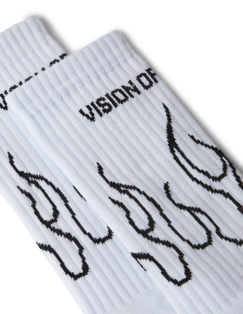 rinascente Vision of Super Socks fire logo - white