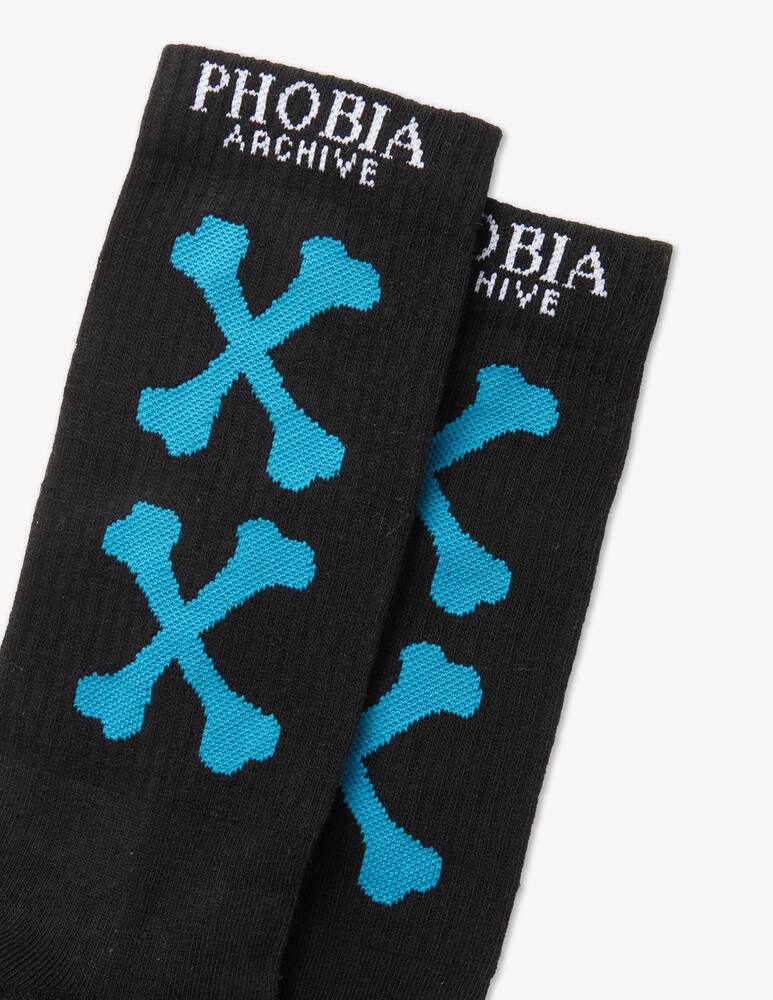 rinascente Phobia Socks with petroil crossed bones 