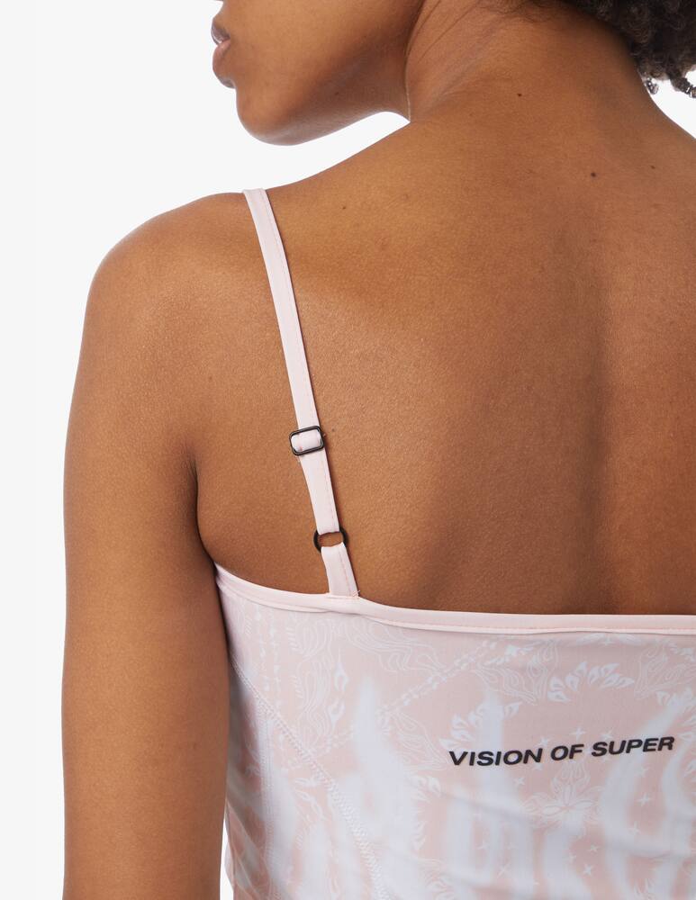 rinascente Vision of Super Bandana print top - pink