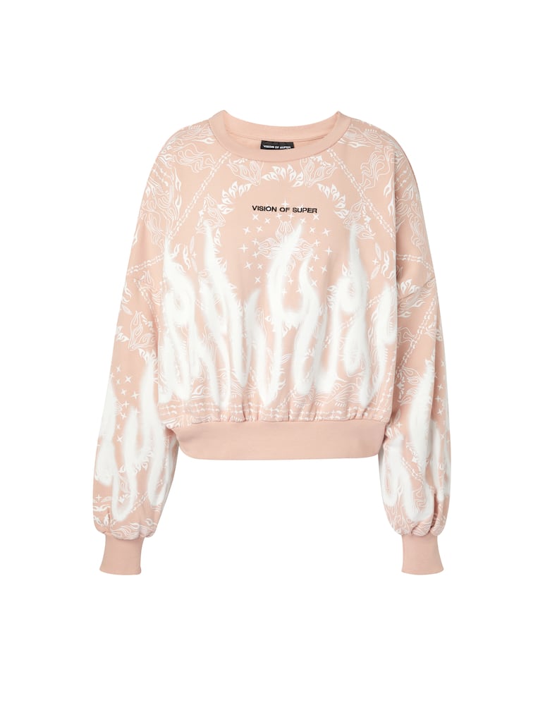 rinascente Vision of Super Bandana cotton sweatshirt - pink