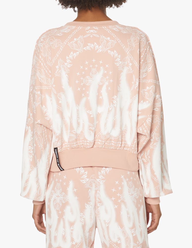 rinascente Vision of Super Bandana cotton sweatshirt - pink