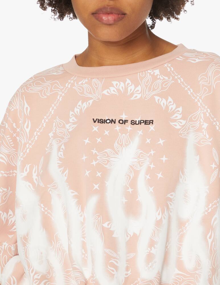 rinascente Vision of Super Bandana cotton sweatshirt - pink