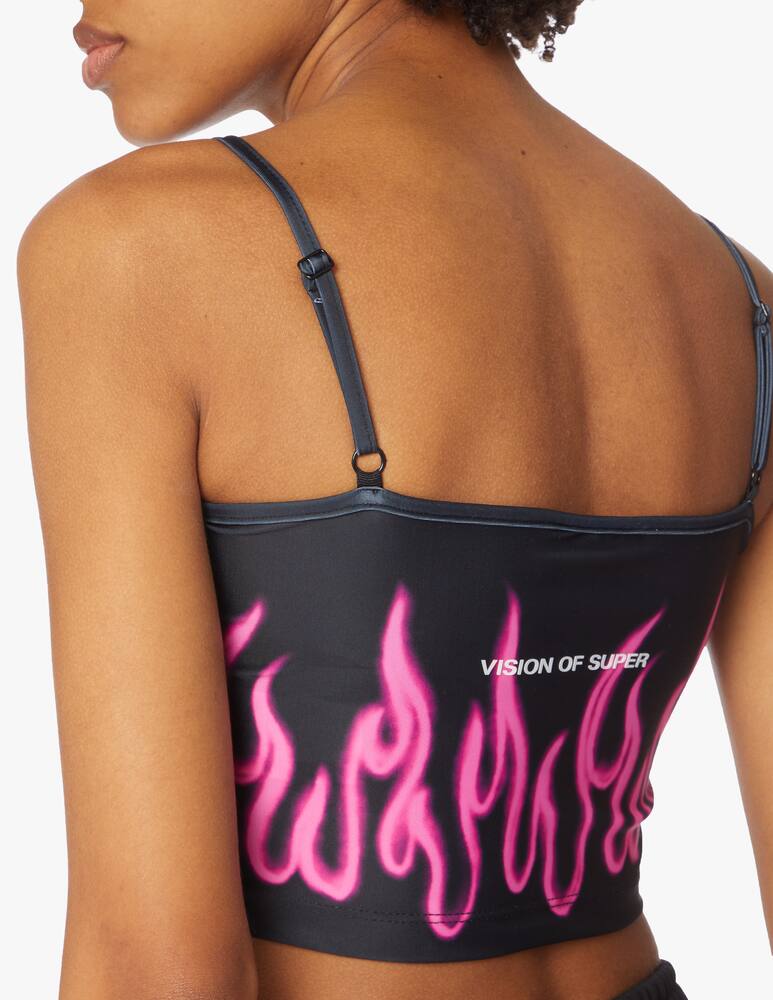 rinascente Vision of Super Top stampa bandana - nero